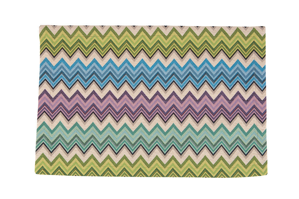 Mantel Individual Sencillo Zig Zag