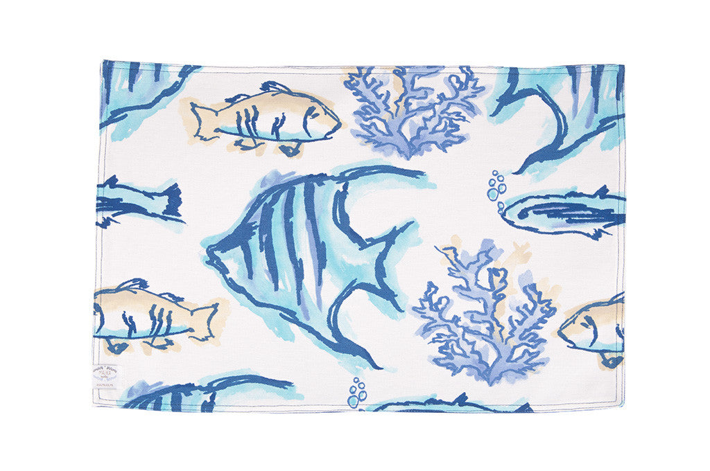 Mantel Individual Doble Pescados